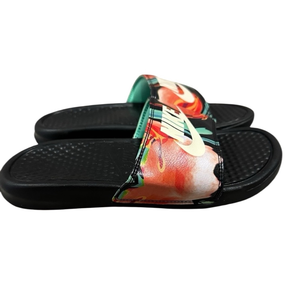 Women’s Nike Benassi Tropical Floral Slip on Slides, Size 6. NEW! - Picture 9 of 10